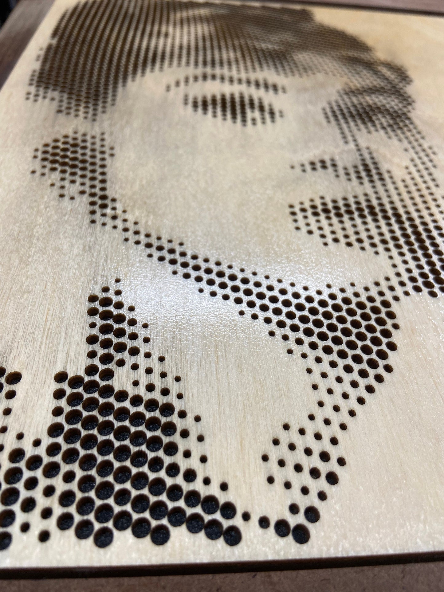 Audrey Hepburn Halftone Wood Cut Art