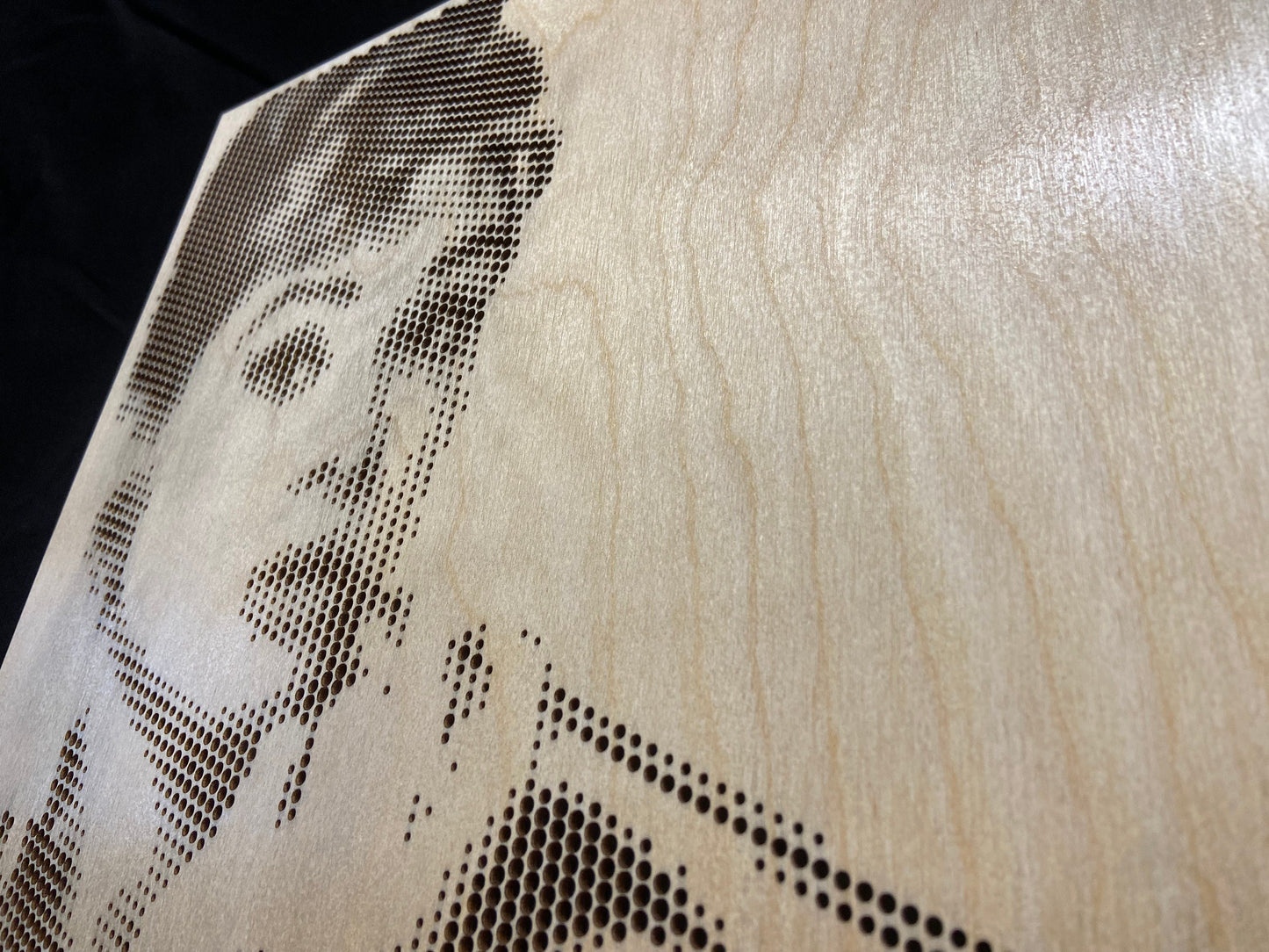 Audrey Hepburn Halftone Wood Cut Art